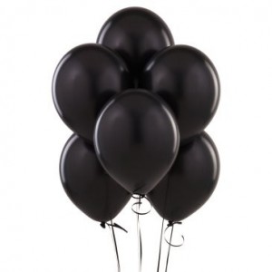 10 Adet Siyah Balon
