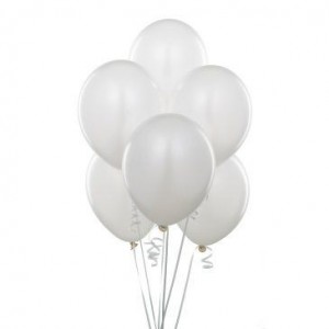 10 adet Beyaz Balon