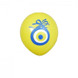 Sarı Nazar Boncuğu 10lu Latex Balon