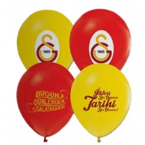 Lisanslı Galatasaray Kulübü Baskılı 6 adet latex balon