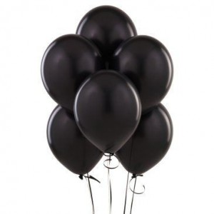  Siyah Balon 10 adet