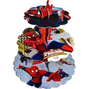 Spider Man Karton Cupcake Standı 3 katlı